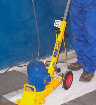 trolley floor tile stripper