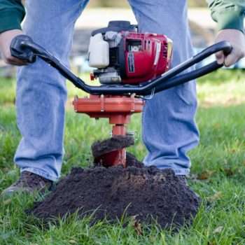Petrol Post Borer in use 1