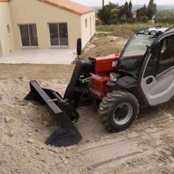 manitou telehandler in use