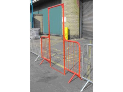 Crowd Barrier Arch Entrance Without Gate - Red