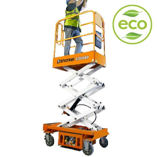 4.5m Push Around Scissor Lift - Snorkel S3008P