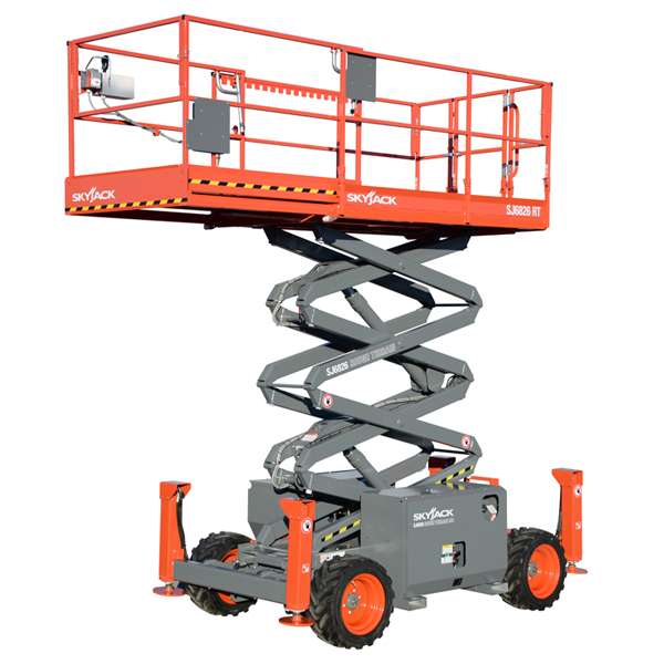 12m Rough Terrain Diesel Scissor Lift - Skyjack SJ6832RT