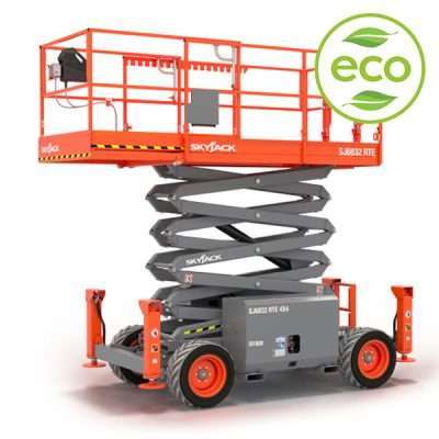 11.75m Electric Rough Terrain Scissor Lift - Skyjack SJ6832RTE