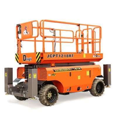 12m Rough Terrain Diesel Scissor Lift - Dingli JCPT1218RT