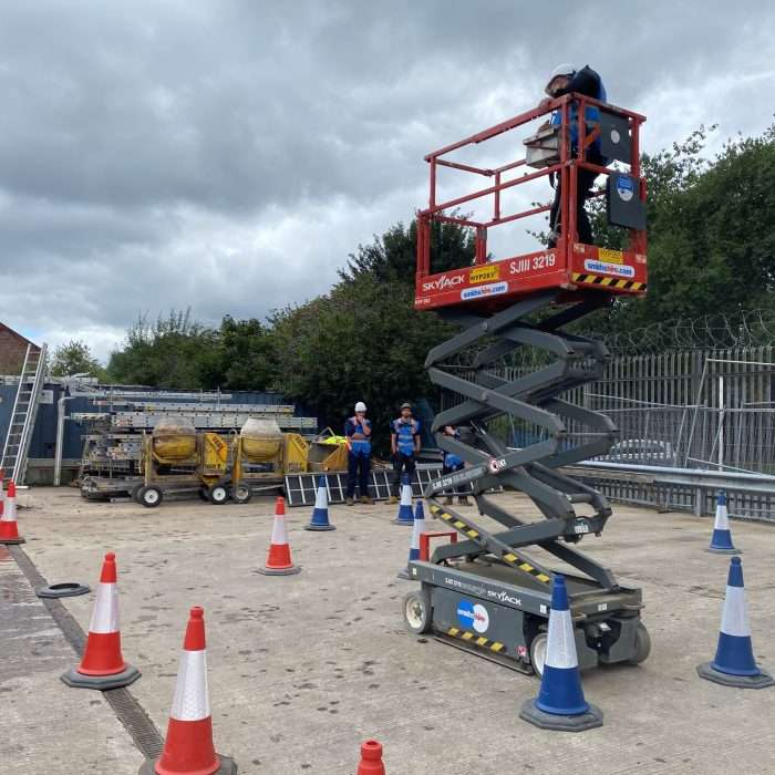 Manchester training centre - outside MEWP training