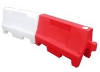 1.00m EVO Water Filled Barrier Red/White